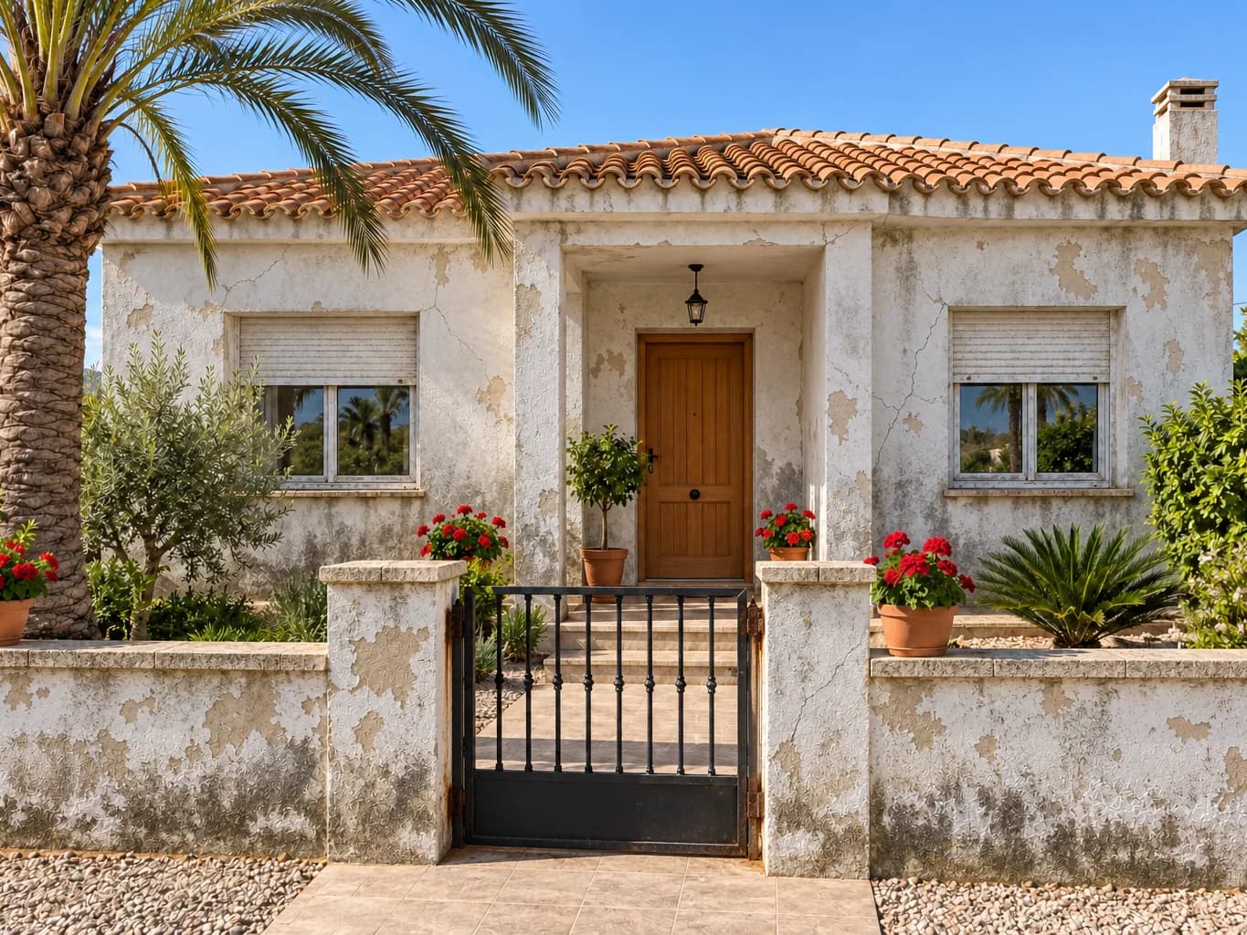 House façade brought back to life — before
