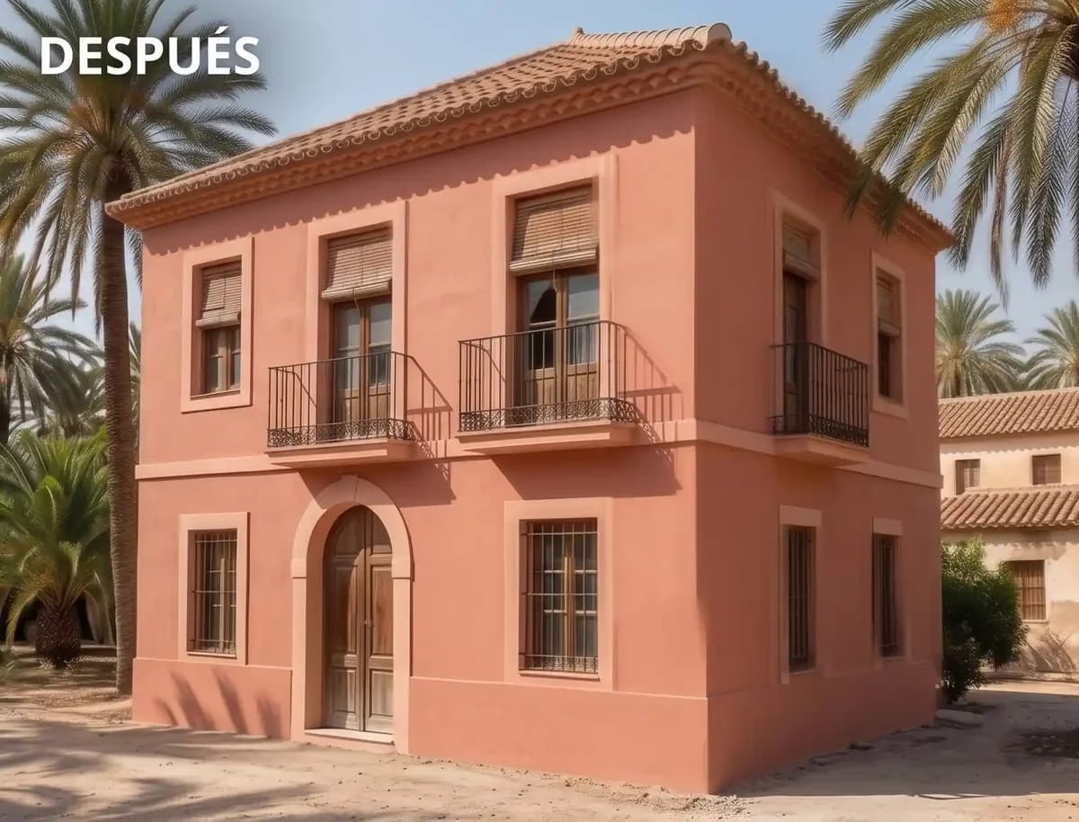 Fachada de casa renovada — después